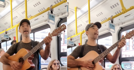 Nadie esperaba esto en medio del bus: Músico cubano canta “Guantanamera” y esto fue lo que pasó