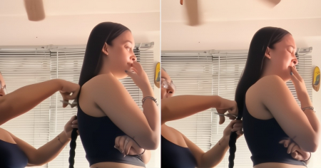 ¡No apto para sensibles! Regresó a Cuba y cumplió su promesa: Así reaccionó cuando su madre le cortó el pelo después de 7 años