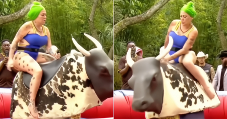 Viral: La Diosa se lanza a montar toro en “El Rancho de Destino” y termina por los aires