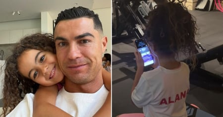 Alana, la hija de Cristiano Ronaldo y Georgina Rodríguez, sorprende cantando el clásico de Titanic