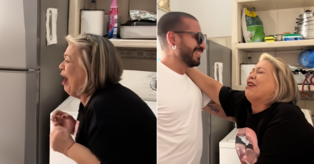 De la sorpresa al llanto: Madre se reencuentra con su hijo y su reacción se vuelve viral
