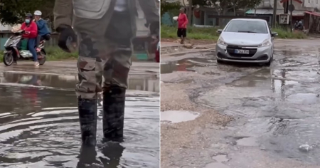 Cubano muestra con humor los baches y zanjas de La Habana y se hace viral