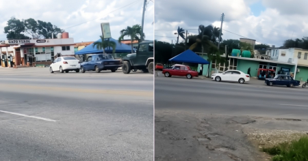 ¡De noche y con tiques! Así están las interminables colas para comprar gasolina en La Habana