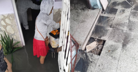 Explota una alcantarilla en Santiago de Cuba y las aguas negras inundan viviendas