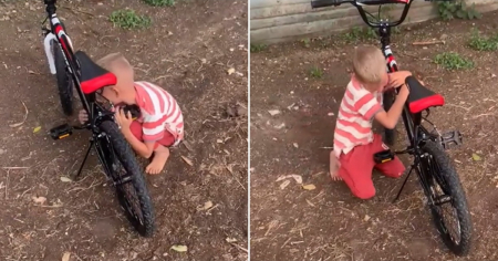 "Este era mi sueño": La contagiosa emoción de un niño cubano al recibir una bicicleta de regalo