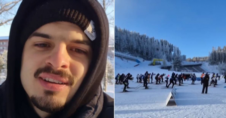 Cubano en Finlandia promueve cerveza en competencia de esquí: "Vi lo que pagaban y dije que sí"