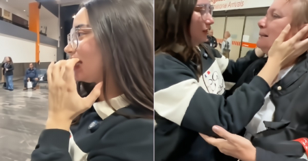 “Volví a abrazar a mi mamá”: el reencuentro de estas cubanas en México que hace llorar a todos