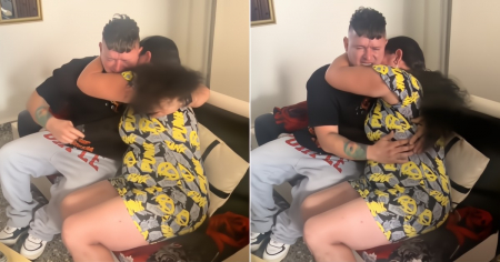 Impactante reencuentro en Cuba: madre e hijo lloran desconsoladamente tras 7 años de separación