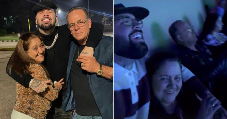 ¡Se los llevó a las Vegas! El Charly le cumple a su madre el sueño de ver a Marc Anthony en concierto