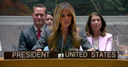 Melania Trump preside reunión del Consejo de Seguridad de la ONU