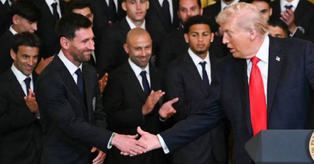 Trump recibe a Lionel Messi y al Inter Miami en la Casa Blanca