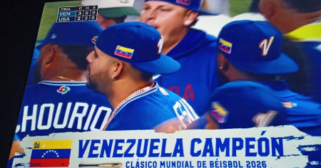 Venezuela gana a Estados Unidos el Clásico Mundial de Béisbol