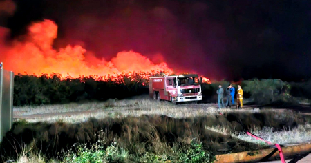 Incendio forestal en las inmediaciones de la Central Diesel Eléctrica de Moa pone en alerta a las autoridades