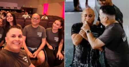 Renacer espiritual: Andy Vázquez se bautiza en iglesia cristiana en Estados Unidos