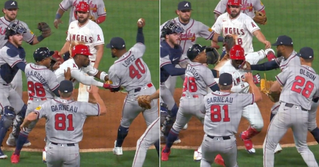 Impactante pelea entre el cubano Jorge Soler y el dominicano Reynaldo López durante un partido de Grandes Ligas