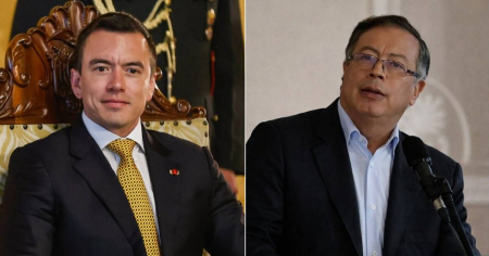 Noboa acusa a Petro de impulsar una incursión guerrillera en Ecuador; el presidente colombiano responde