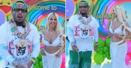 "Que aborte": Polémica por lo que dijo Tekashi 6ix9ine en el gender reveal de su hijo con la cubana Aliday