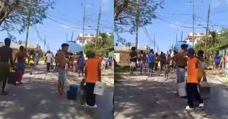 Siete días sin agua en Mantilla: vecinos corren a buscar agua de una pipa como si fuera un milagro