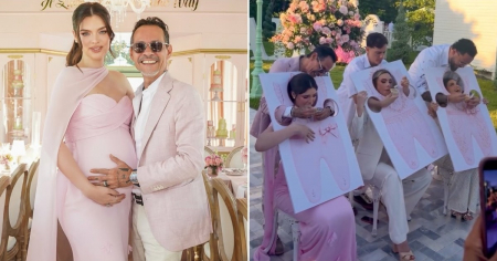 Marc Anthony y Nadia Ferreira celebran el baby shower de su hija con una fiesta de lujo en Miami