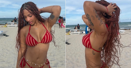 "Qué clase de mangazo": Samantha Hernández enloquece Instagram posando en bikini