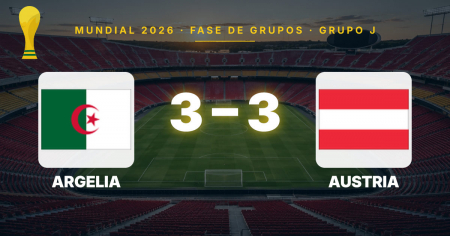 Argelia 3-3 Austria · Mundial 2026: Mahrez y Kalajdzic firman un empate dramático en el descuento