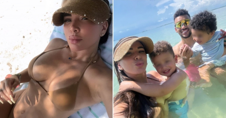 Nayer arrasa en bikini durante sus vacaciones familiares: Así luce tras su segundo embarazo