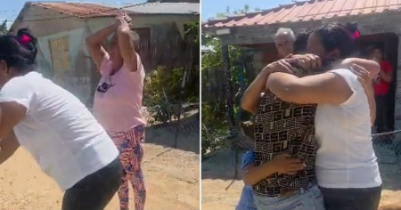 Emotivo reencuentro de un joven cubano con su familia en Cuba: ¡No podían ni abrir la puerta del auto de la emoción!