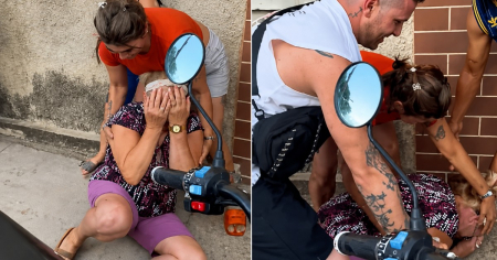 Llegó de sorpresa a Cuba y su madre acaba tirada en el suelo de la acera en plena calle