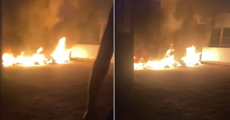 Cacerolazo en La Hata, Guanabacoa: vecinos de albergues y edificios militares protestan por el apagón
