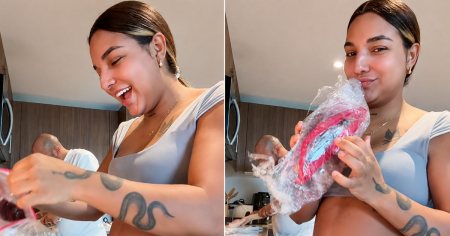Cubana en EE.UU. enseña lo que le mandaron sus padres de Cuba y a todos se les cae la baba: "Qué rico"
