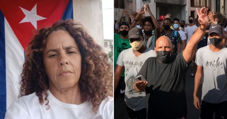 Cubana celebra 11 de julio con bandera en su casa: «Fue el día que nos sentimos brevemente dueños de Cuba»