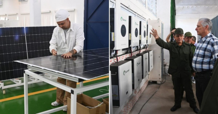 Régimen cubano presume producción de paneles solares y «novedosas soluciones energéticas» en plena crisis de apagones
