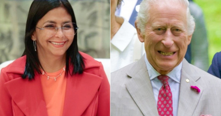 Delcy Rodríguez pide al rey Carlos III liberar el oro de Venezuela para reconstruir el país 