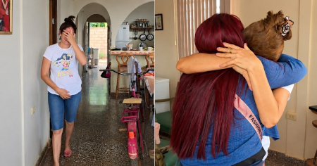 El tremendo susto que le dio esta cubana a los suyos tras llegar de sorpresa a Cuba: "Ay Dios mío"