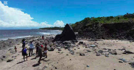 ¡Insólito! Aparece volcán de lodo frente a la isla de Trinidad por causa de terremotos en Venezuela