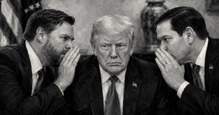 ¿Qué dicen sobre Cuba Rubio y JD Vance al oído de Trump?