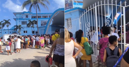 Cola de horas para entrar a El Náutico: La realidad de los cubanos que Díaz-Canel no vio en su visita