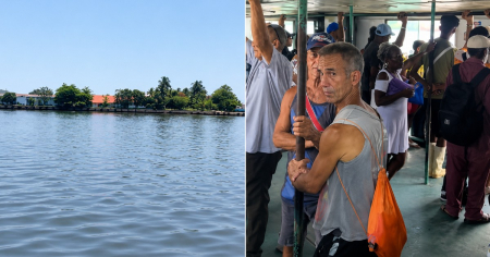 Así se ve actualmente viajar en La Lanchita de Regla de La Habana