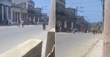 Video capta una protesta en la Calzada de 10 de Octubre mientras La Habana hierve de hartazgo