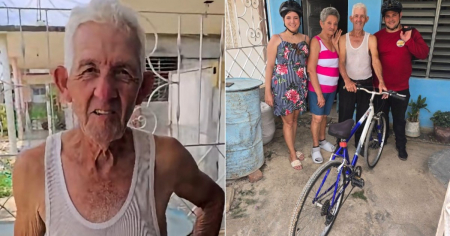 Regalan bicicleta y dinero a abuelo cubano víctima de un robo en Ciego de Ávila