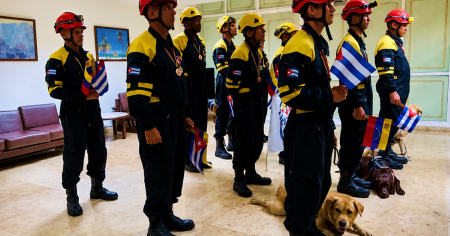 Regresa a Cuba brigada de rescate y salvamento que ayudó en Venezuela tras los terremotos