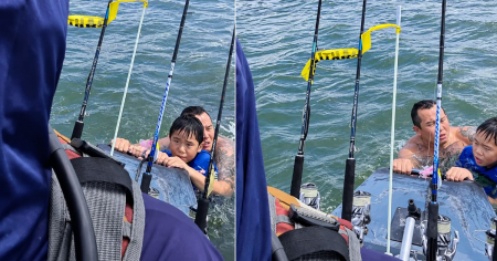 El dramático rescate de un cubano en alta mar a un hombre y dos niños quedó grabado en video: "¡No veo al otro!"