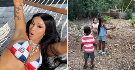 «No siempre es Disney»: Cardi B envía a sus hijos al campo en RD y aplauden su humildad
