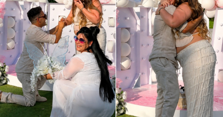 Cubano pide matrimonio a su novia en medio de su baby shower y el video se vuelve viral