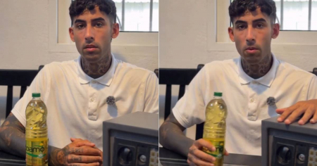 Cubano guarda su pomo de aceite en una caja fuerte y manda un mensaje: «Luchen por sus sueños»