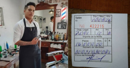 Multan con 16,000 pesos a barbero cubano por no tener facturas de insumos que recibe del extranjero