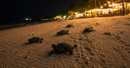 Florida registra una de sus peores tragedias con tortugas: Decenas de crías mueren desorientadas por luces