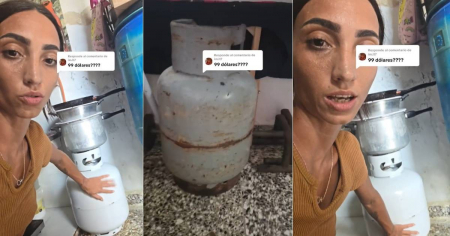 Cubana paga 99 dólares por una «balita» de gas: «Hasta con dinero se pasa trabajo»