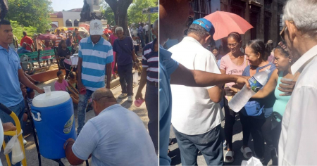 Comida, bebidas y sillas: la «solución» a las esperas de jubilados por sus pensiones en Santiago de Cuba