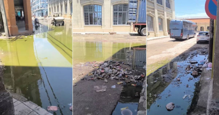 “Han convertido este país en tremenda cochinada”: video muestra alrededores de Cuatro Caminos anegado de agua putrefacta